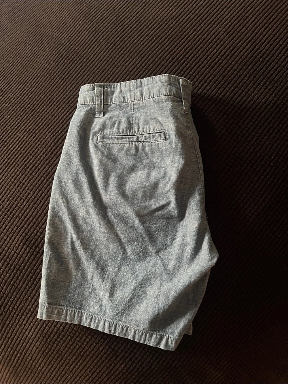 GAP Light Blue Linen-Blend Men’s Flat Front Shorts